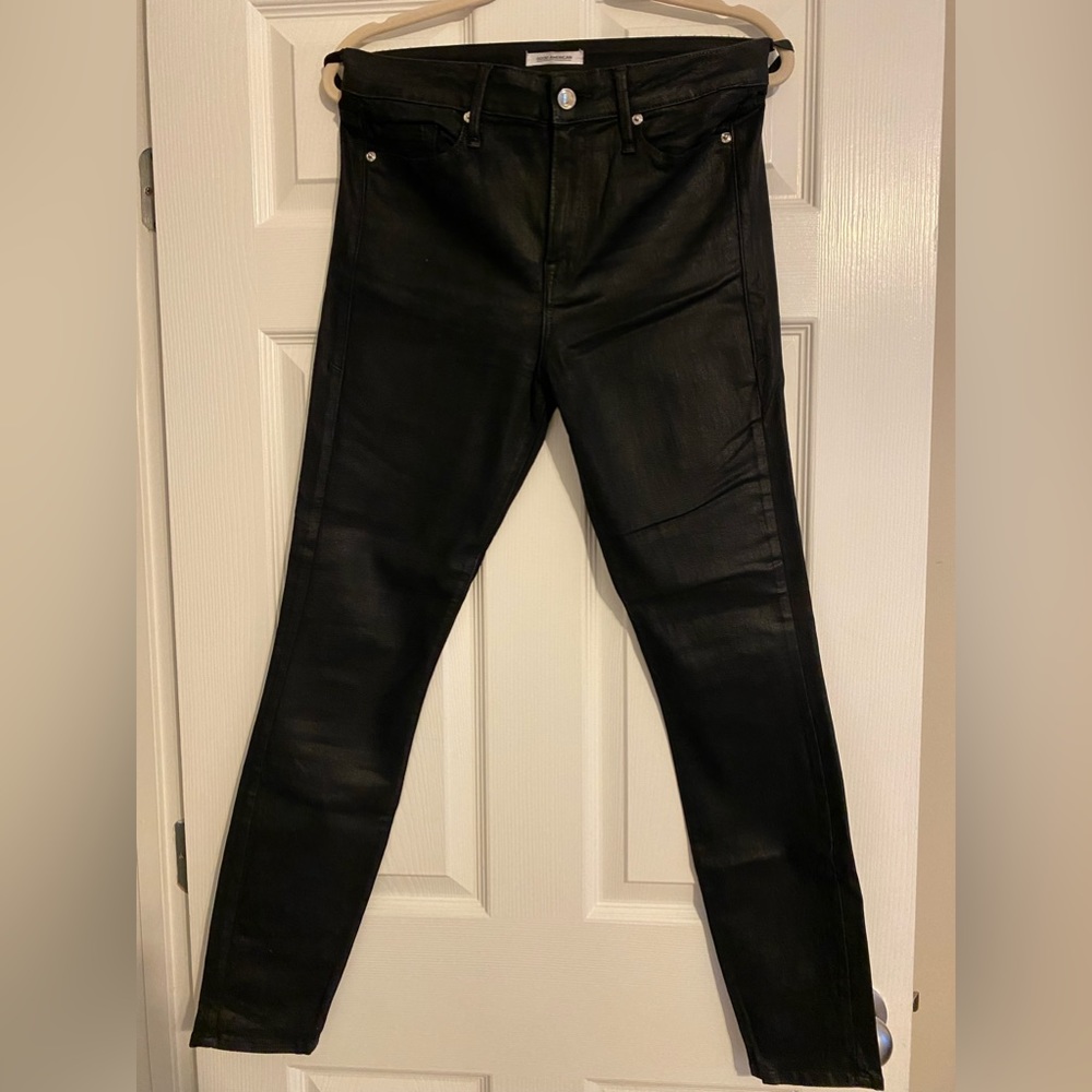 Good American Good Legs, Black Coated, size 8/28